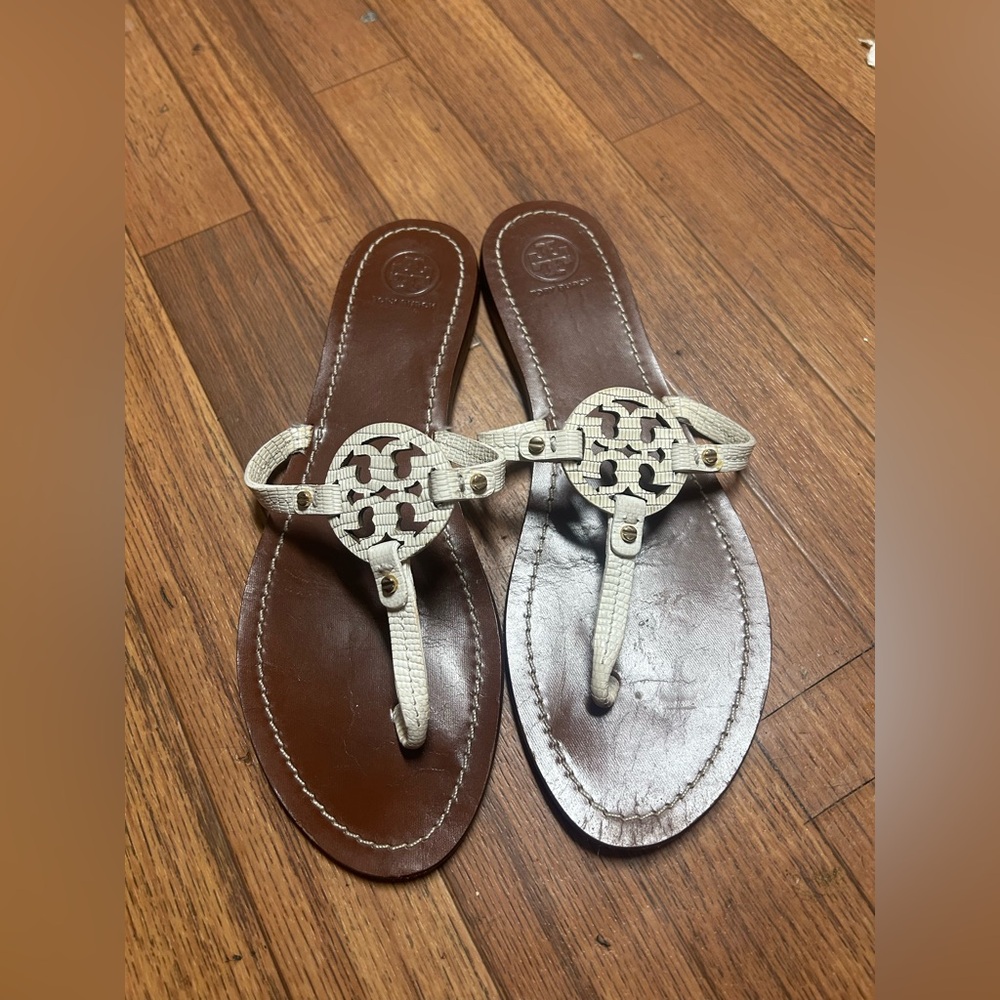 Tory Burch Miller Block Heel Sandals 50mm SZ 9